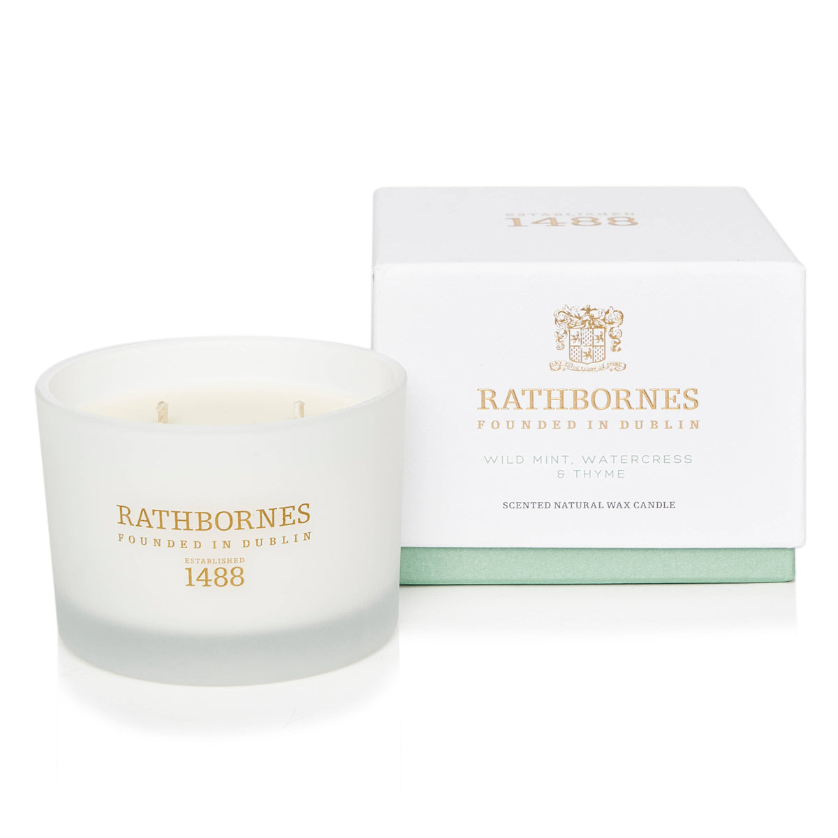 Wild Mint, Watercress & Thyme Scented Classic Candle | Rathbornes 1488